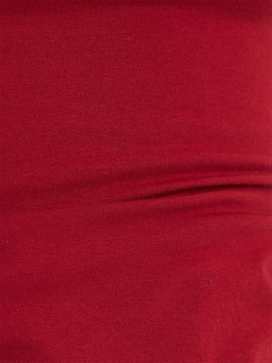 Skims: 弹力棉质T恤 - 砖红色 - women_1 | Luisa Via Roma