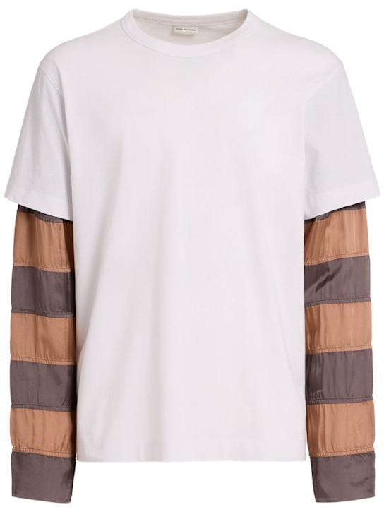 Dries Van Noten: Langarm-Shirt „Heedar“ - Weiß - men_0 | Luisa Via Roma