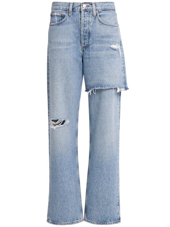 Agolde: Amryn mid rise straight jeans - Blue - women_0 | Luisa Via Roma