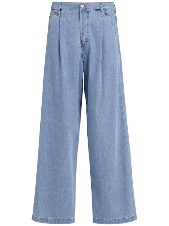 Dries Van Noten: Penning denim jeans - Light Blue - men_0 | Luisa Via Roma