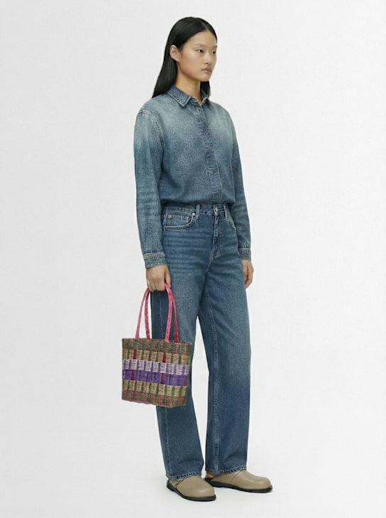 Rayas Collective: Medium woven basket bag - Loco - women_1 | Luisa Via Roma