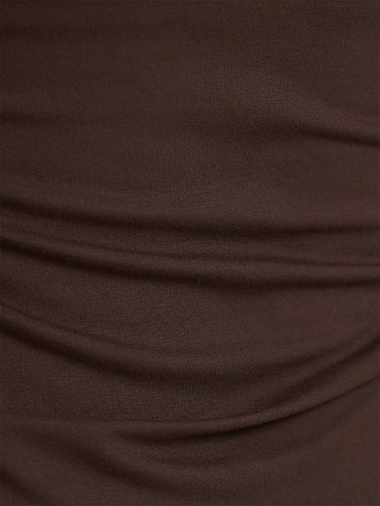 Skims: Square neck long sleeve top - Espresso - women_1 | Luisa Via Roma