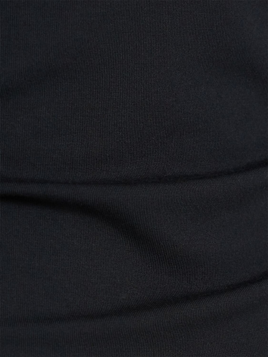 Skims: Square neck long sleeve top - Obsidian - women_1 | Luisa Via Roma