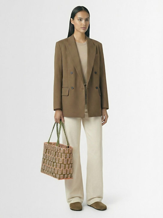 Rayas Collective: Large woven basket bag - Aperitivo - women_1 | Luisa Via Roma