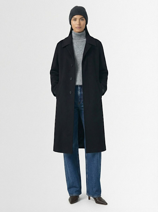 Rier: Loden wool coat - Black - women_1 | Luisa Via Roma
