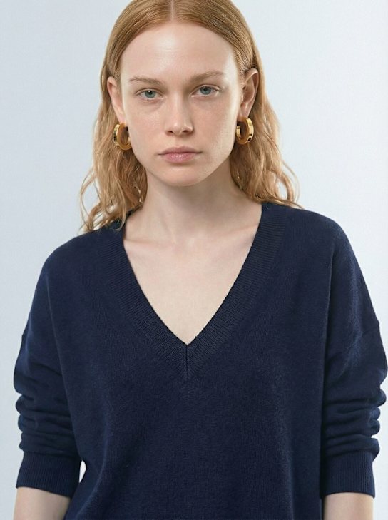 Annagreta: Medium Marina hoop earrings - Gold - women_1 | Luisa Via Roma