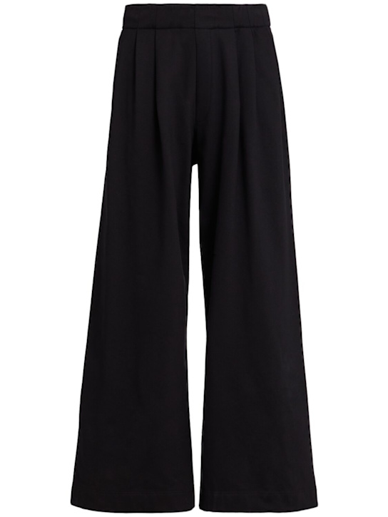 Dries Van Noten: Hama棉质裤子 - 黑色 - men_0 | Luisa Via Roma