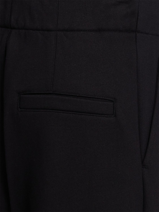 Dries Van Noten: Hama棉质裤子 - 黑色 - men_1 | Luisa Via Roma