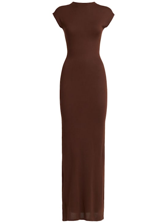Amiya: Ala long dress - Marrone - women_0 | Luisa Via Roma