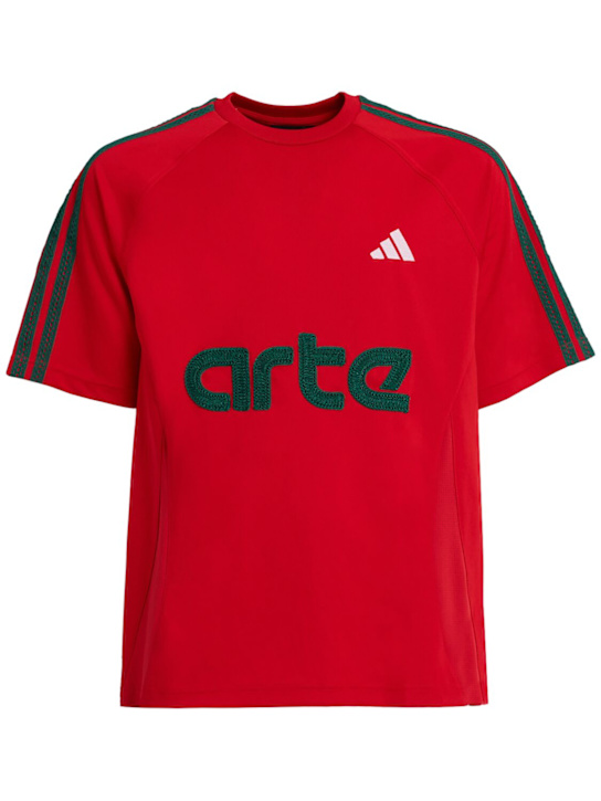 adidas Originals: Arte Antwerp jersey t-shirt - Red - men_0 | Luisa Via Roma