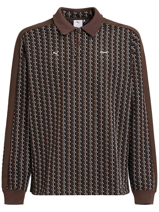 PUMA: JJJJound T7 long sleeve polo - men_0 | Luisa Via Roma