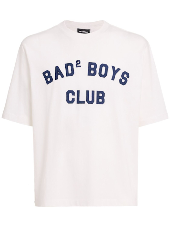 Dsquared2: Loose fit t-shirt - White - men_0 | Luisa Via Roma