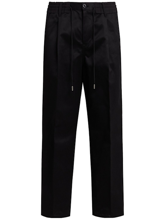 Sacai: 奇诺西装裤 - 黑色 - men_0 | Luisa Via Roma