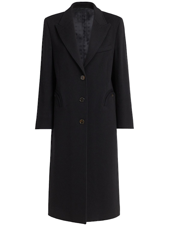 Blazé Milano: Heck羊毛混纺长款大衣 - 黑色 - women_0 | Luisa Via Roma