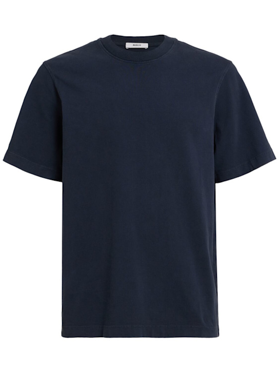 Agolde: Asha mock cotton crewneck t-shirt - Lyon - men_0 | Luisa Via Roma