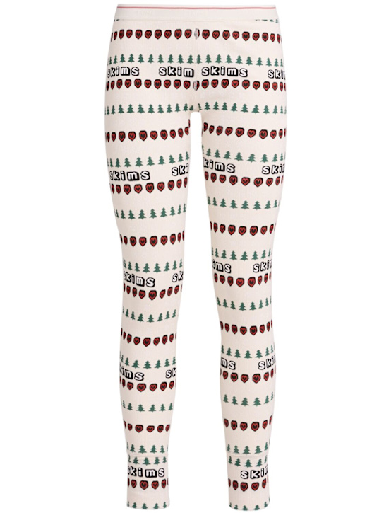 Skims: Ribbed Henley top & leggings set - women_1 | Luisa Via Roma