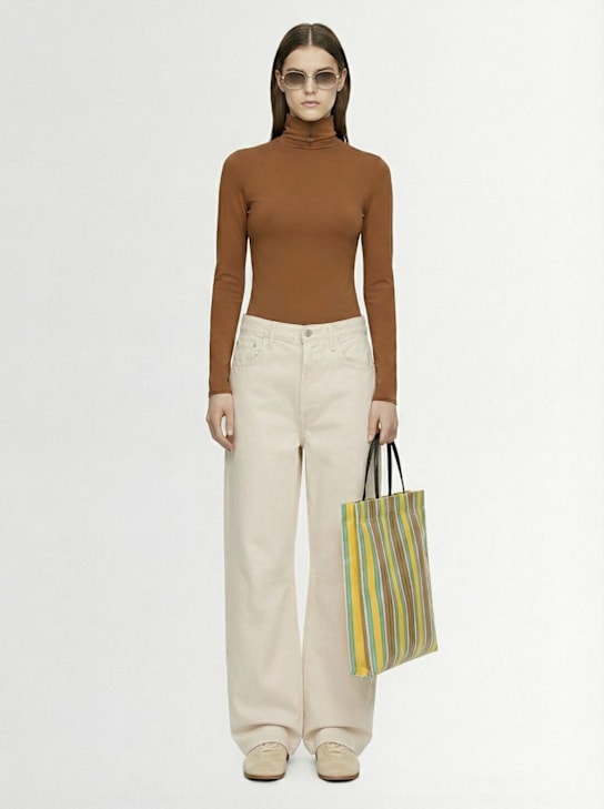 Skims: Stretch cotton turtleneck top - Chai - women_1 | Luisa Via Roma