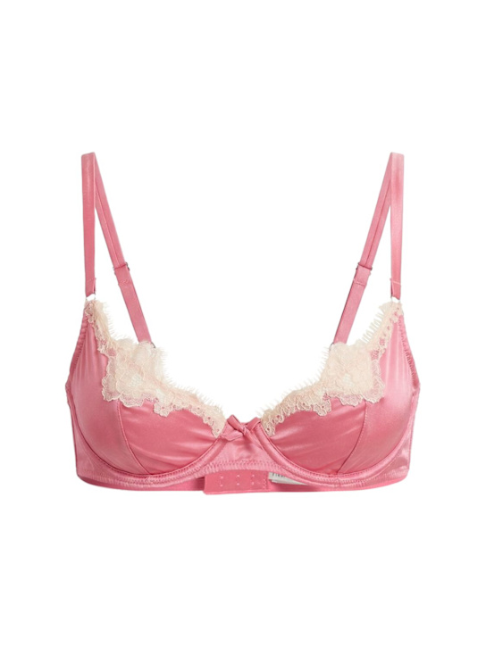 Fleur Du Mal: Juliet蕾丝文胸 - 粉色 - women_0 | Luisa Via Roma