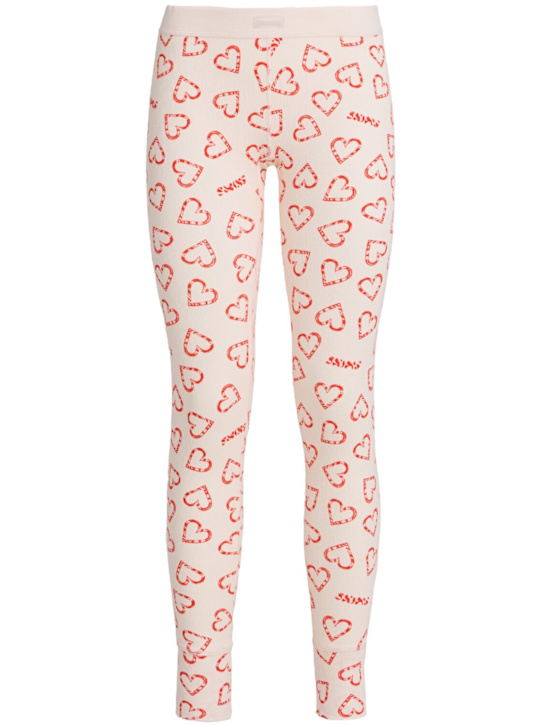 Skims: Printed stretch cotton pajamas - Marble Candy - women_1 | Luisa Via Roma