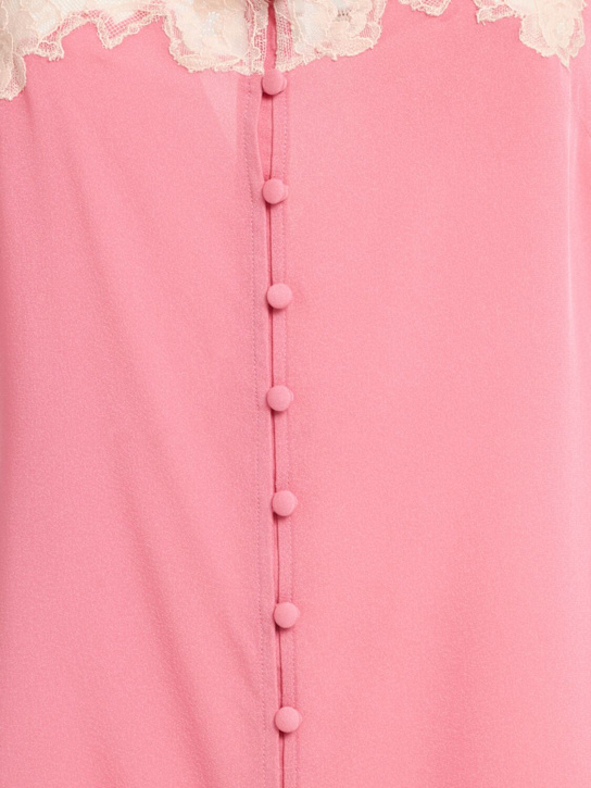 Fleur Du Mal: Nuisette en dentelle Juliet - Rose - women_1 | Luisa Via Roma