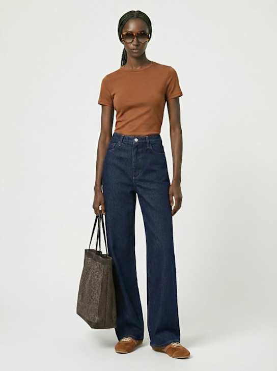 Skims: Stretch cotton t-shirt - Chai - women_1 | Luisa Via Roma