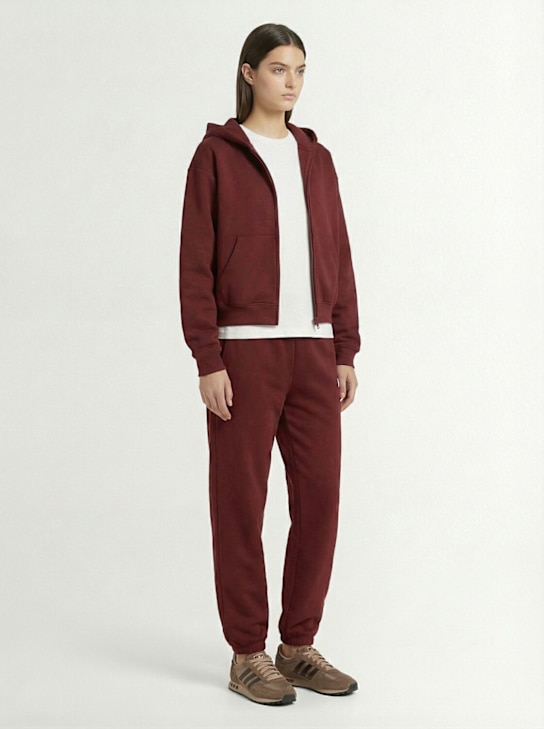 Skims: Cotton classic jogger pants - Merlot - women_1 | Luisa Via Roma