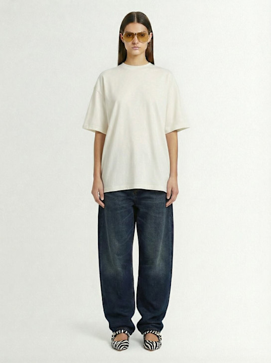 Skims: Oversized cotton short sleeve t-shirt - Mármol - women_1 | Luisa Via Roma