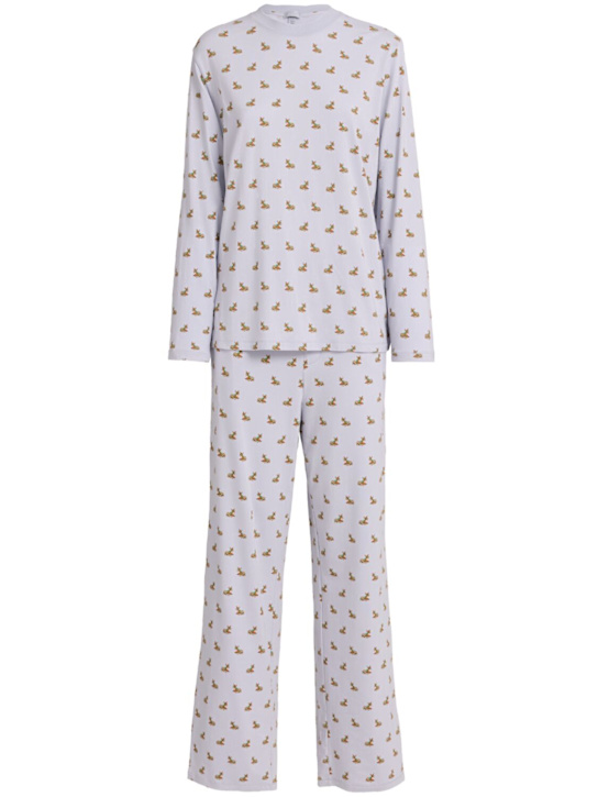 Skims: 混棉睡衣套装 - Zen Blue Baby - women_0 | Luisa Via Roma