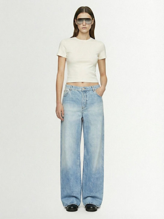 Skims: 弹力棉质T恤 - 大理石色 - women_1 | Luisa Via Roma