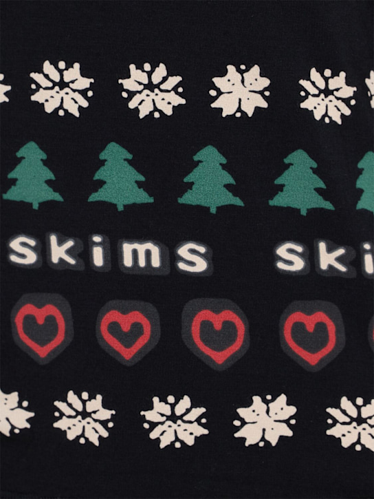 Skims: 莫代尔混纺上衣&短裤睡衣套装 - Onyx Pine Fai - women_1 | Luisa Via Roma