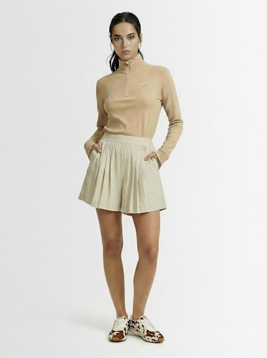 Nike: 24.7 Dri-FIT pleated skort - Lt Orewood Brn/ - women_1 | Luisa Via Roma