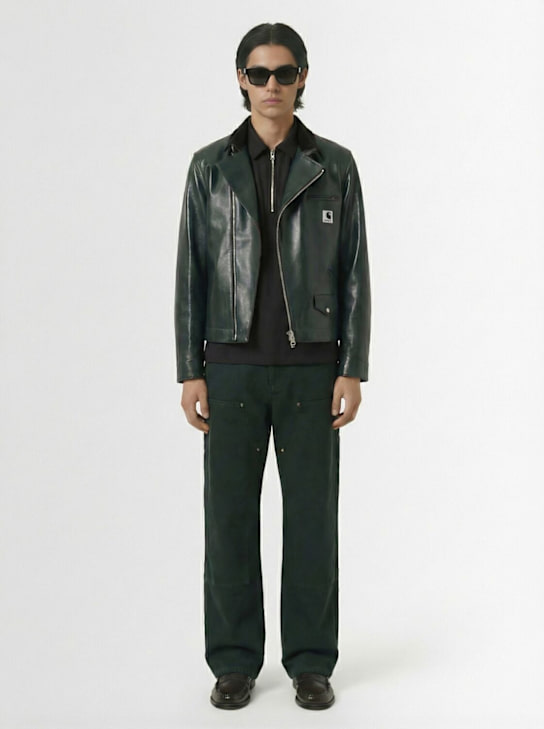 Sacai: Carhartt WIP Duck pants - Green - men_1 | Luisa Via Roma