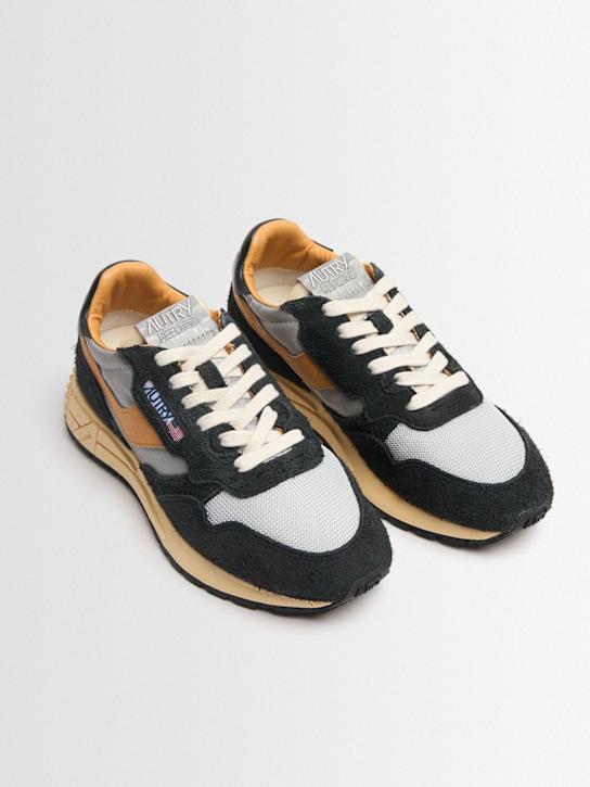 Autry: Reelwind low sneakers - Carbon/Silver - men_1 | Luisa Via Roma