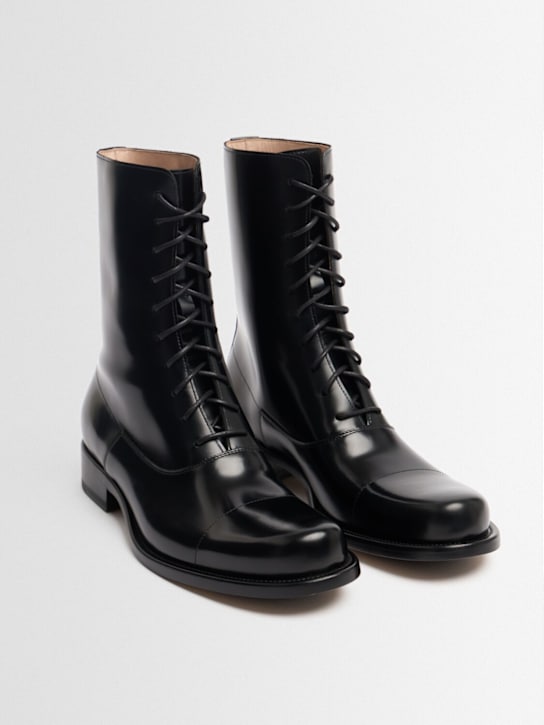 The Row: Botas Kai de piel - Negro - women_1 | Luisa Via Roma