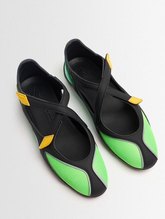 The Attico: Ballerinas „Floor 01“ - Schwarz/Grün - women_1 | Luisa Via Roma