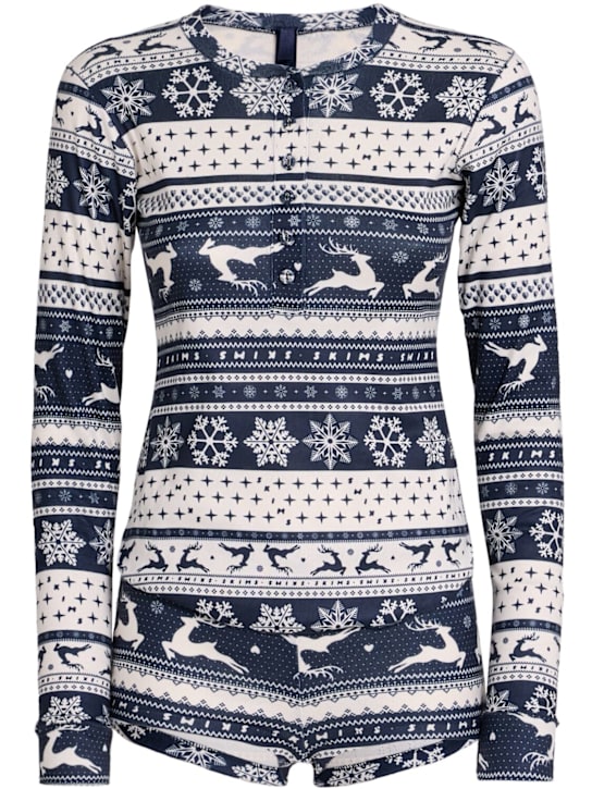 Skims: 印花睡衣套装 - Navy Deer Fairi - women_0 | Luisa Via Roma