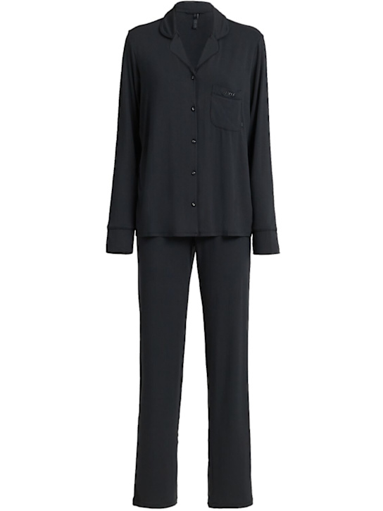 Skims: 弹力莫代尔睡衣套装 - 黑色 - women_0 | Luisa Via Roma