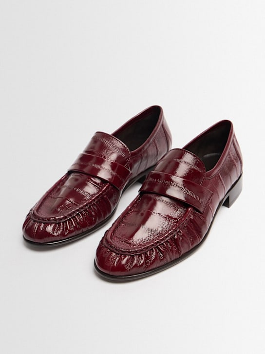 The Row: 25mm Soft eel loafers - Rouge - women_1 | Luisa Via Roma
