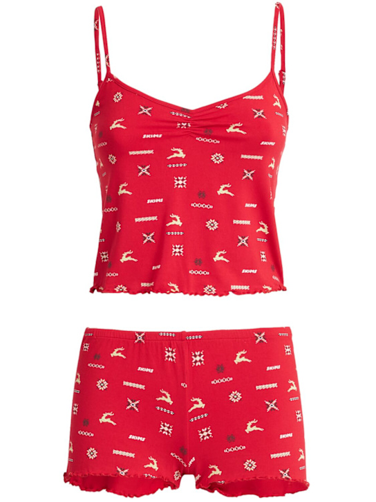 Skims: Modal Cami set - Cranberry Vinta - women_0 | Luisa Via Roma