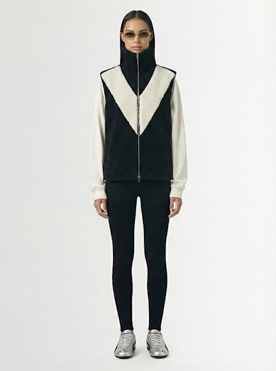 Varley: Caspian Sherpa vest - Black - women_1 | Luisa Via Roma