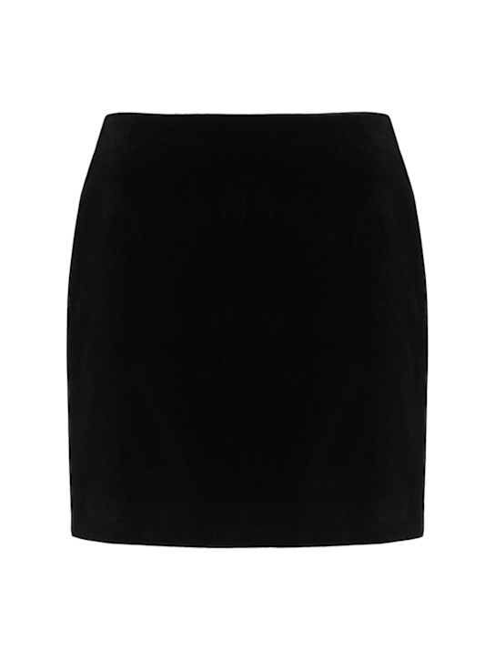 Blazé Milano: Coci cotton mini skirt - Nero - women_0 | Luisa Via Roma
