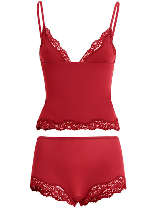 Skims: Cami tank top & boy shorts - ブリック - women_0 | Luisa Via Roma