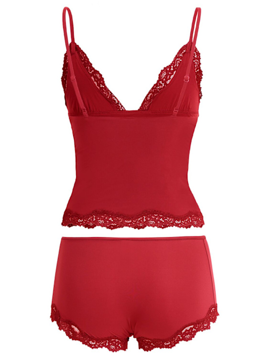 Skims: Cami tank top & boy shorts - ブリック - women_1 | Luisa Via Roma