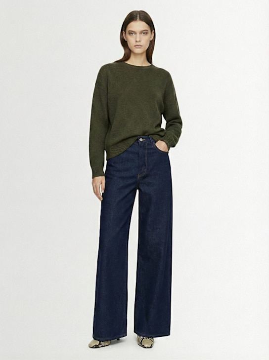 1929: Eremo Eco-Cashmere圆领毛衣 - 绿色 - women_1 | Luisa Via Roma