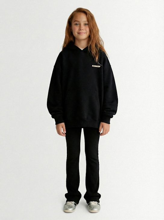 Kiddin: Cotton sweatshirt - Black - kids-boys_0 | Luisa Via Roma