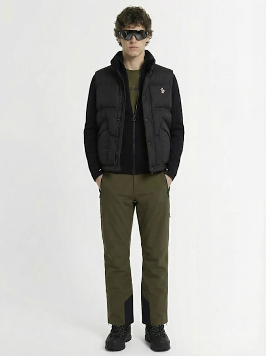 Moncler Grenoble: Aul nylon down vest - ブラック - men_1 | Luisa Via Roma