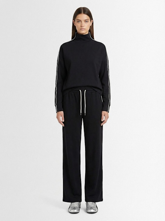 Varley: Rona高领卫衣 - Black/Snow - women_1 | Luisa Via Roma