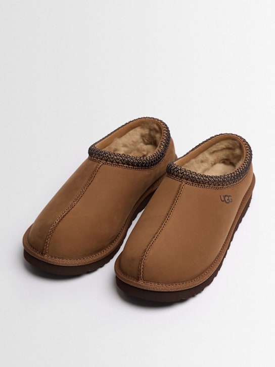 Ugg: Tasman II nubuck loafers - Dark Chestnut - men_1 | Luisa Via Roma