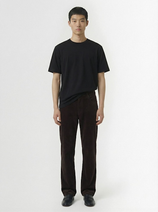 The Row: Errigal cotton jersey t-shirt - Black - men_1 | Luisa Via Roma