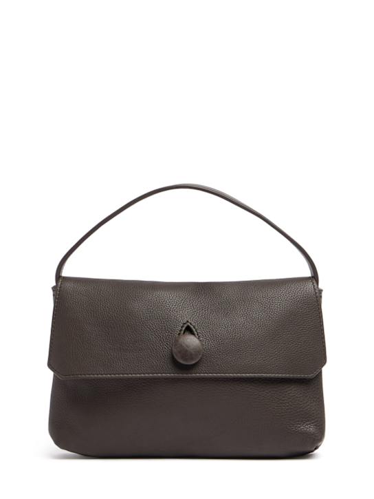 The Row: Sally micro gain leather shoulder bag - women_0 | Luisa Via Roma